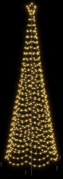 Spirális LED karácsonyfa földbe szúrható tüskével EKENAS 300 cm