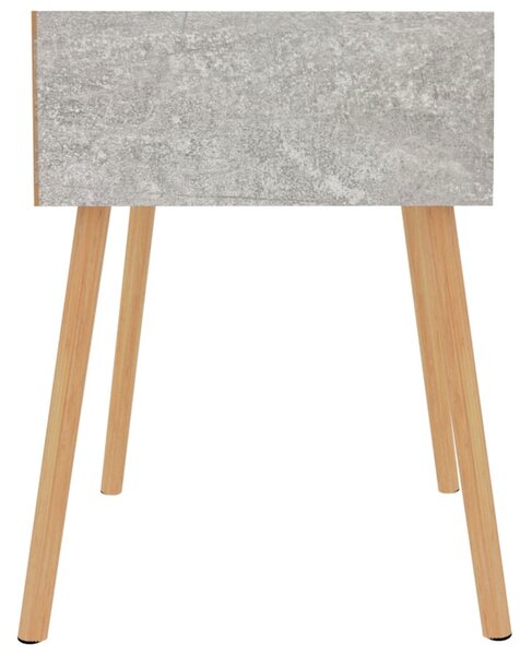 2 db betonszürke szerelt fa éjjeliszekrény 40 x 40 x 56 cm