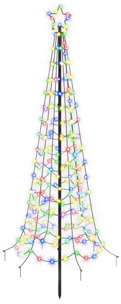 Spirális LED karácsonyfa földbe szúrható tüskével EKENAS 180 cm