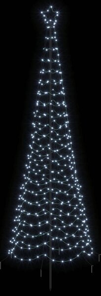 Spirális LED karácsonyfa földbe szúrható tüskével EKENAS 250 cm