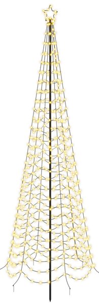 Spirális LED karácsonyfa földbe szúrható tüskével EKENAS 300 cm