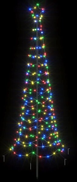 Spirális LED karácsonyfa földbe szúrható tüskével EKENAS 180 cm