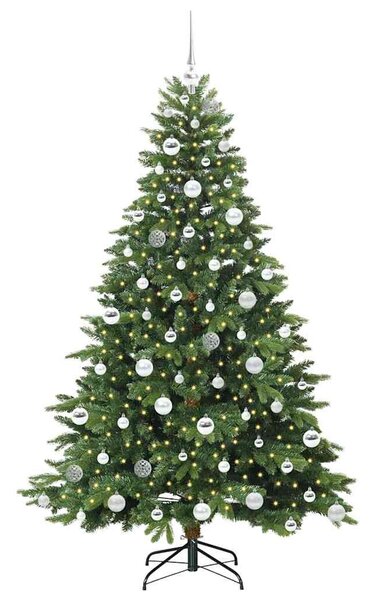 Mű karácsonyfa 300 LED-del állvánnyal Zöld 180 cm PE és PVC