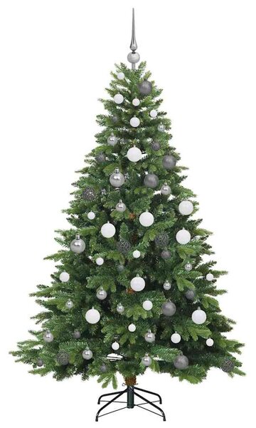 Mű karácsonyfa 300 LED-del állvánnyal Zöld 180 cm PE és PVC