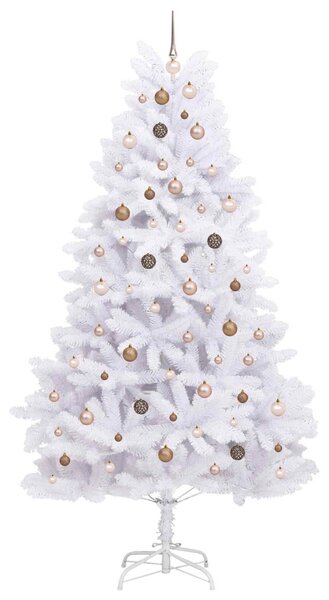 Mű karácsonyfa 240 cm PVC és Acél Fehér