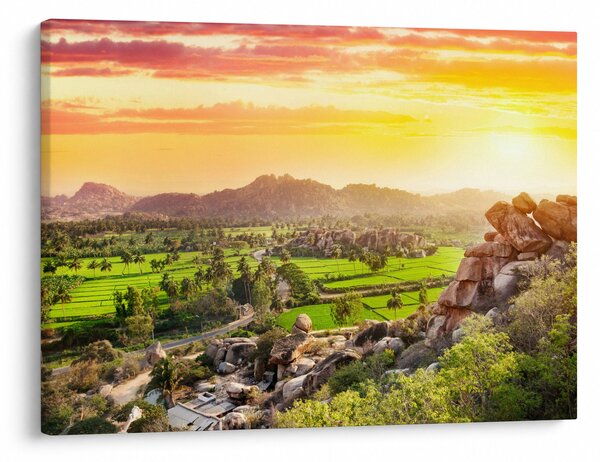 Kép a Hampi-völgyről Indiában (70x50 cm)