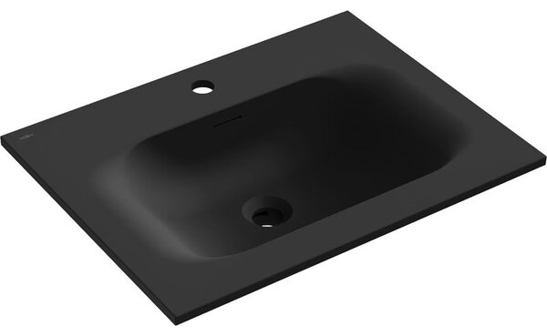 Mexen Vela pultra süllyesztett mosdókagyló 61 x 46,5 cm, fekete matt - 25236071