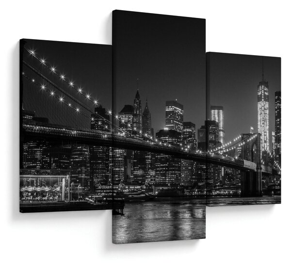 A New York-i Brooklyn-híd képe (90x60 cm)