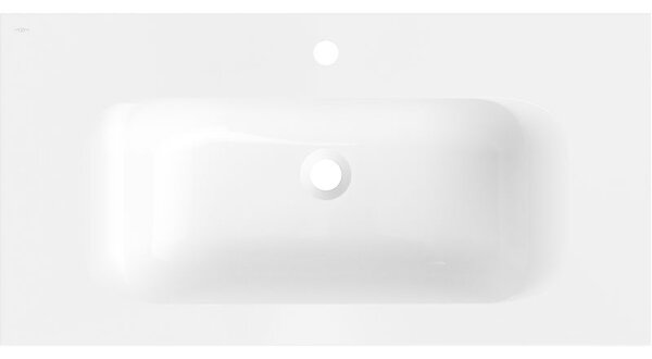 Mexen Vela beépíthető mosdó 91 x 46,5 cm, fehér fényes - 25239000
