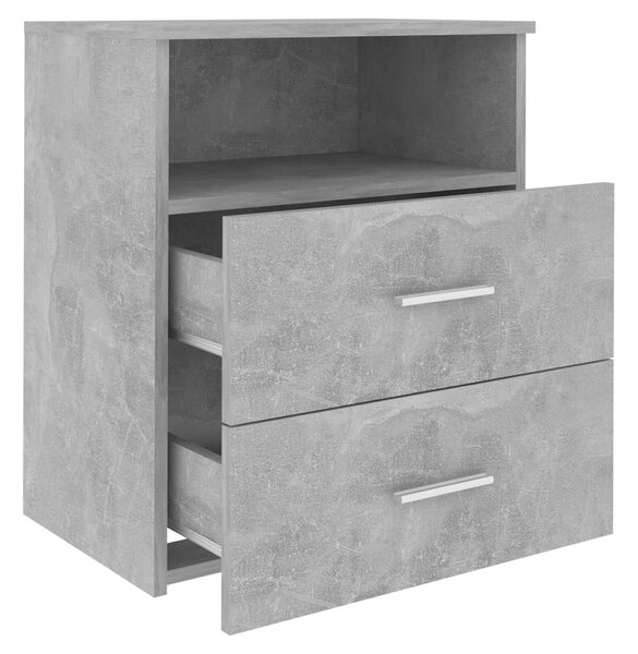 Betonszürke éjjeliszekrény 50 x 32 x 60 cm