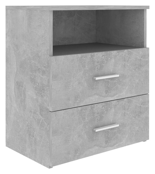 Betonszürke éjjeliszekrény 50 x 32 x 60 cm