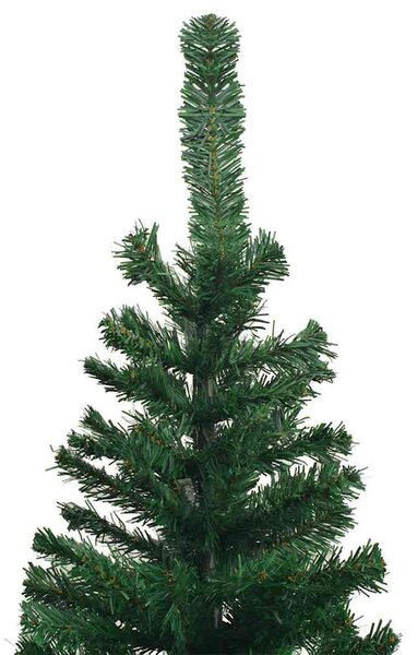 Zöld megvilágított műkarácsonyfa gömb szettel 240 cm L