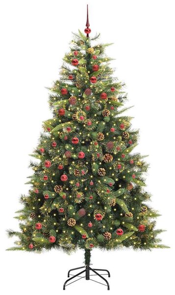 Műanyag Hajtogatós Karácsonyfa Tojásokkal Zöld 210 cm