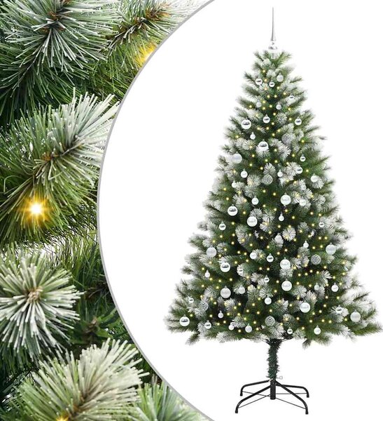 Műanyag Hajtogatós Karácsonyfa Havas Designnal 300 LED