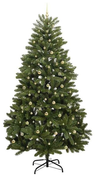 Mű karácsonyfa 300 cm 300 LED Meleg fehér PVC és Acél Zöld
