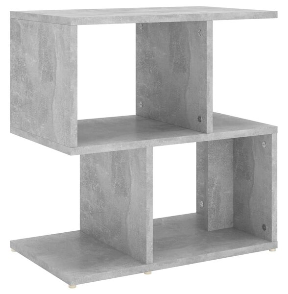 Betonszürke szerelt fa éjjeliszekrény 50 x 30 x 51,5 cm