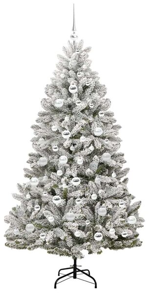 Mű karácsonyfa 180 cm 300 LED Meleg fehér PVC és Acél