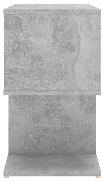 Betonszürke szerelt fa éjjeliszekrény 50 x 30 x 51,5 cm