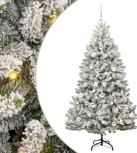 Mű karácsonyfa 180 cm 300 LED Meleg fehér PVC és Acél
