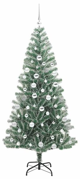 Mű karácsonyi fa hóval borítva LED fényekkel 300 LED-del 180 cm