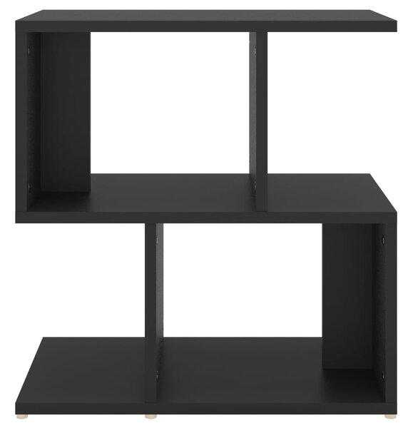 Fekete szerelt fa éjjeliszekrény 50 x 30 x 51,5 cm