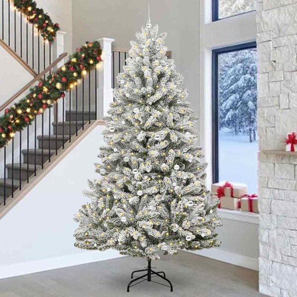 Mű karácsonyfa 300 cm 300 LED Meleg fehér PVC és Acél