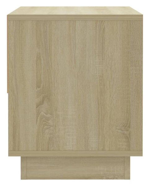 2 db sonoma tölgy színű szerelt fa éjjeliszekrény 45x34x44 cm