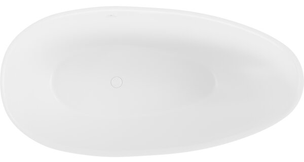 Mexen Milano, szabadon álló konglomerátum kád 150 x 82 cm, fehér matt, 57301508500