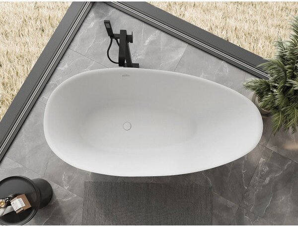 Mexen Milano szabadon álló kád konglomerátumból 170 x 86 cm, fehér matt - 57301708500