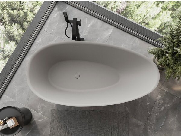 Mexen Milano szabadon álló kád konglomerátumból 150 x 82 cm, beton matt - 57301508561