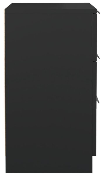2 db fekete éjjeliszekrény 40 x 36 x 65 cm