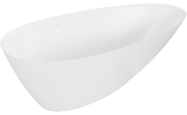 Mexen Milano, szabadon álló konglomerátum kád 150 x 82 cm, fehér matt, 57301508500
