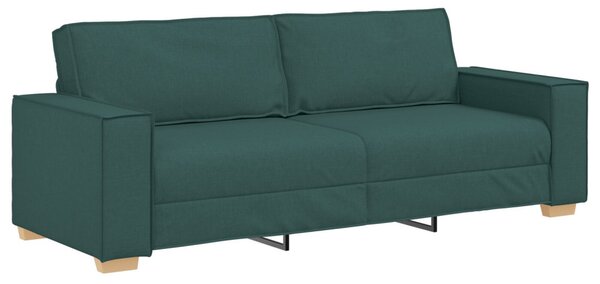 VidaXL Kanapé 3 pcs Sötétzöld 220 x 80 x 84 cm Lábbal kevert anyag