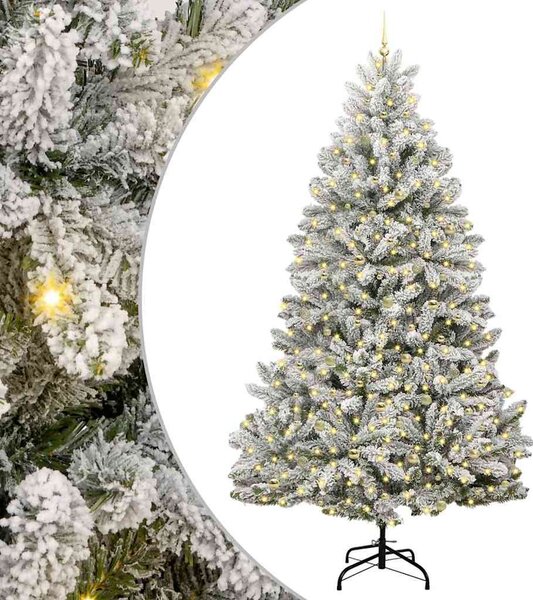 Mű karácsonyfa 270 cm 300 LED Meleg fehér PVC és Acél
