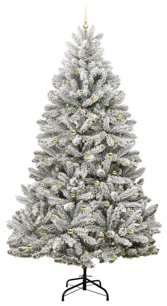 Mű karácsonyfa 270 cm 300 LED Meleg fehér PVC és Acél