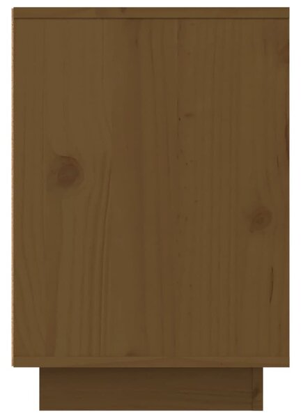 2 db mézbarna tömör fenyőfa éjjeliszekrény 50 x 34 x 50 cm