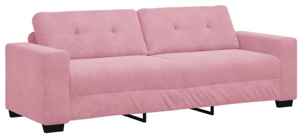 3-Fős kanapé Rózsaszín 220 cm Bársony