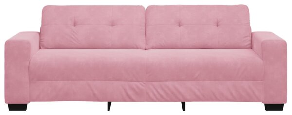 3-Fős kanapé Rózsaszín 220 cm Bársony