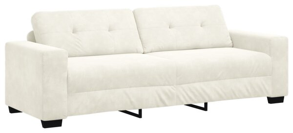 3-Fős kanapé Krém 220 cm Bársony