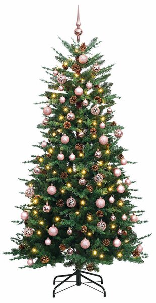 Műanyag Hajtogatós Karácsonyfa 180 cm 300 LED Meleg fehér