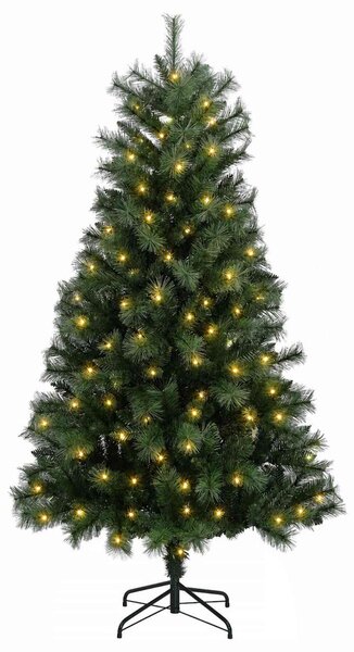 Műanyag Hajtogatós Karácsonyfa 150 cm 150 LED Meleg fehér