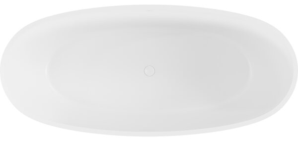 Mexen Torino, szabadon álló konglomerátum kád 155x78 cm, fehér matt, 57271557800