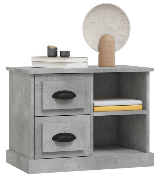 Betonszürke éjjeliszekrény 60x35,5x45 cm