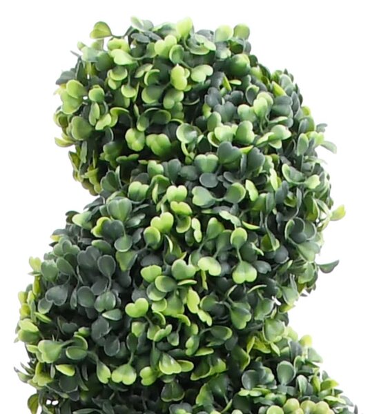 Zöld spirálalakú cserepes műpuszpáng 59 cm