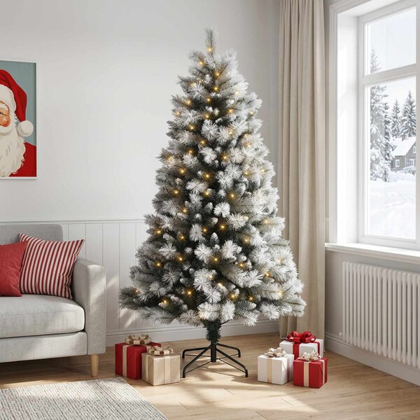 Műanyag Hajtogatós Karácsonyfa 120 cm 150 LED Meleg fehér
