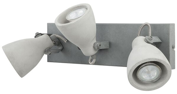 Három izzós spotlámpa MISTAGO Állítható Beton Szürke