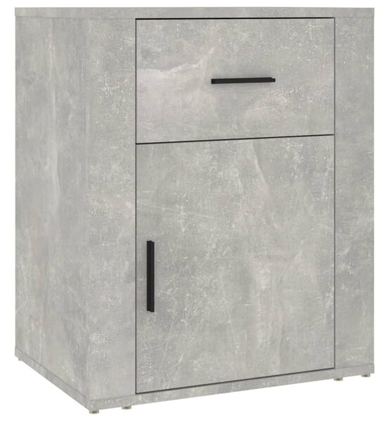 Betonszürke szerelt fa éjjeliszekrény 50 x 36 x 60 cm