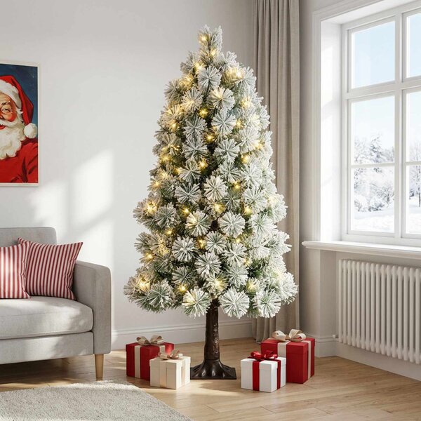 Műanyag Hajtogatós Karácsonyfa 120 cm 150 LED Meleg fehér