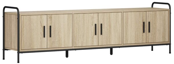 TV szekrény 146 x 33 x 50 cm Sonoma Tölgy Szerelt Fa
