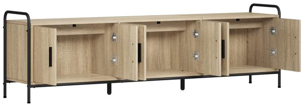 TV szekrény 146 x 33 x 50 cm Sonoma Tölgy Szerelt Fa